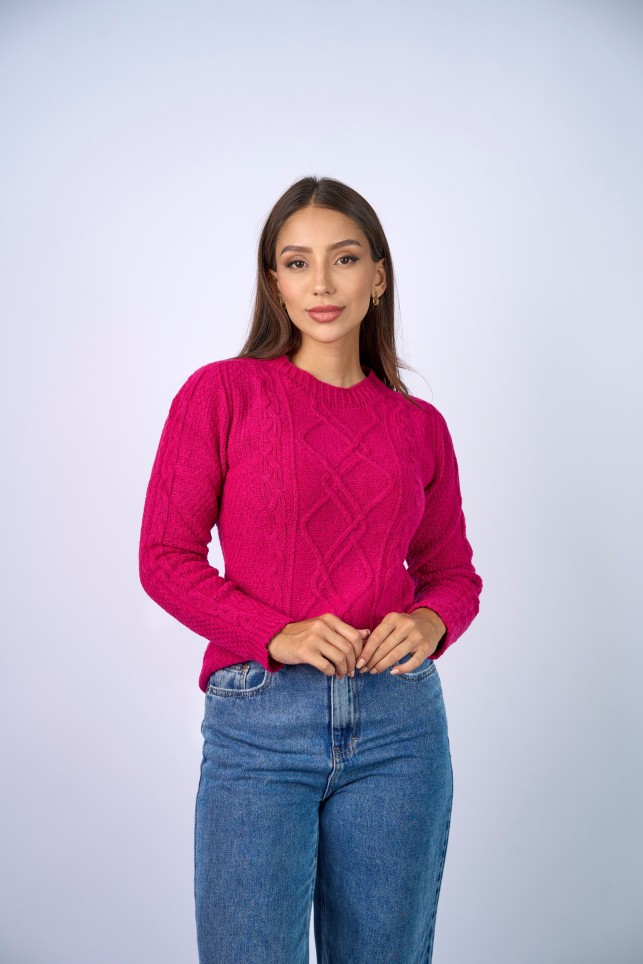 BLUSA MOUSSE TRABALHADA- 1101
