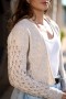 CASAQUETO TRICOT MOUSSE RENDADO 21027